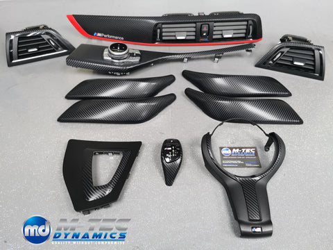 BMW F20 F21 F22 F23 LCI-2 CUSTOM INTERIOR TRIM SET - 4D CARBON / CUSTOM ACCENT TRIM - WRAPPING SERVICE