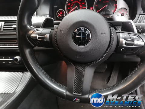 WRAPPING SERVICE - BMW F10 F11 INTERIOR TRIM SET - DEEP TEXTURED GLOSSY BLACK CARBON (MTD-TEX)