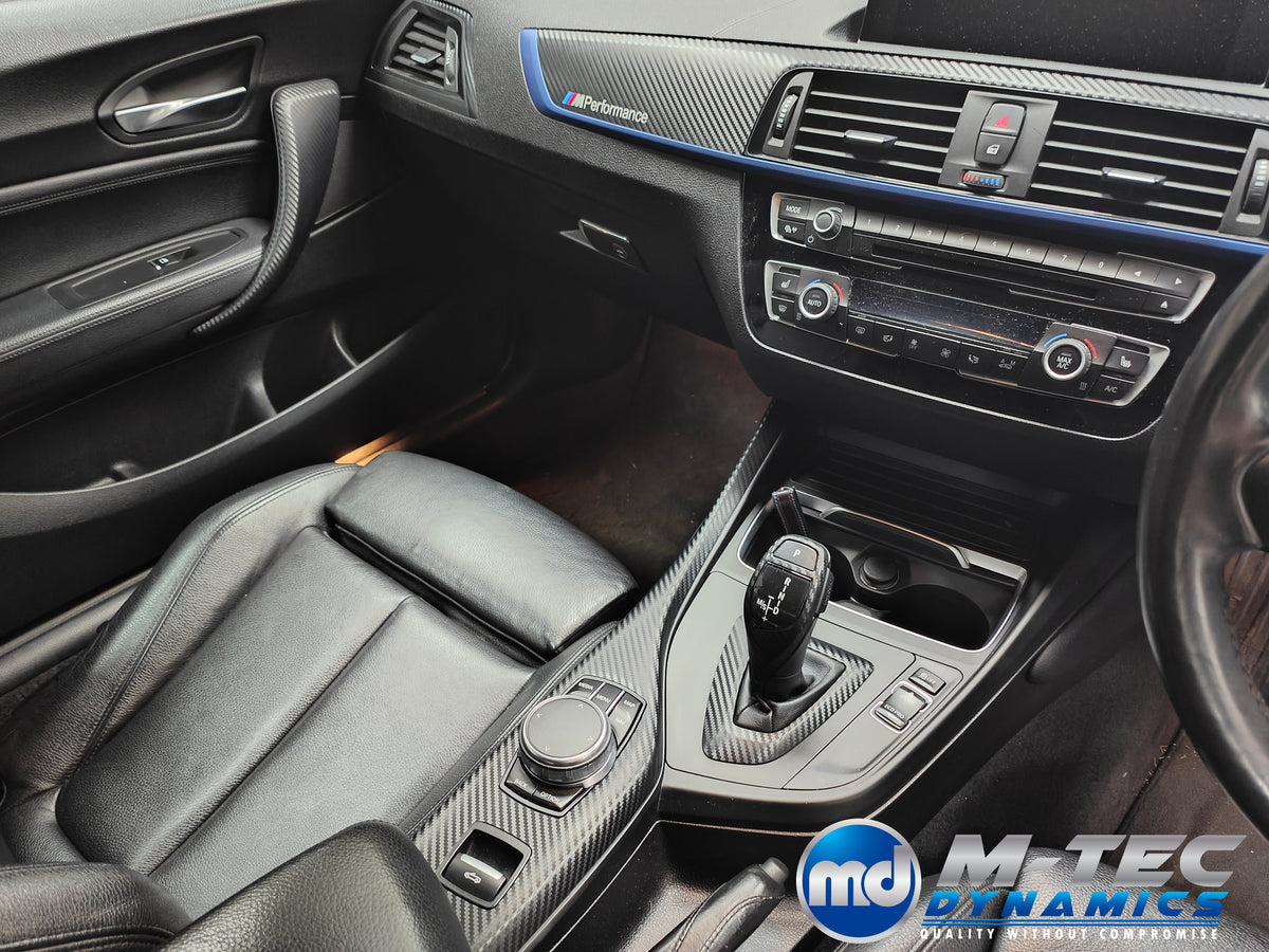 WRAPPING SERVICE - BMW F20 F21 F22 F23 LCI-2 CUSTOM INTERIOR TRIM SET - 3D CARBON