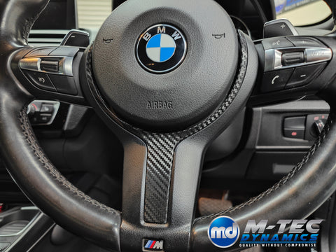 WRAPPING SERVICE - BMW F2X INTERIOR TRIM SET - DEEP TEXTURED GLOSSY CARBON / GLOSS BLACK ACCENT (MTD-TEX) - F20 F21 F22 F23