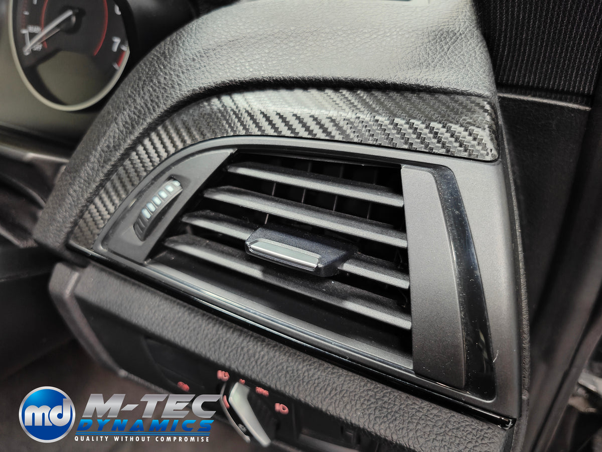 WRAPPING SERVICE - BMW F2X INTERIOR TRIM SET - TEXTURED CARBON / GLOSS BLACK ACCENT - F20 F21 F22 F23