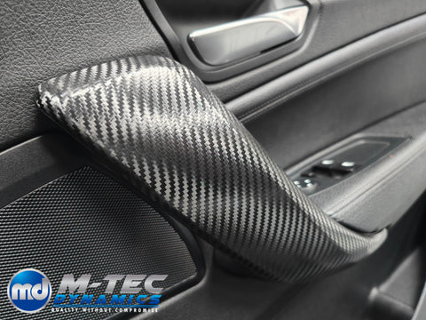 WRAPPING SERVICE - BMW F2X INTERIOR TRIM SET - DEEP TEXTURED GLOSSY CARBON / GLOSS BLACK ACCENT (MTD-TEX) - F20 F21 F22 F23