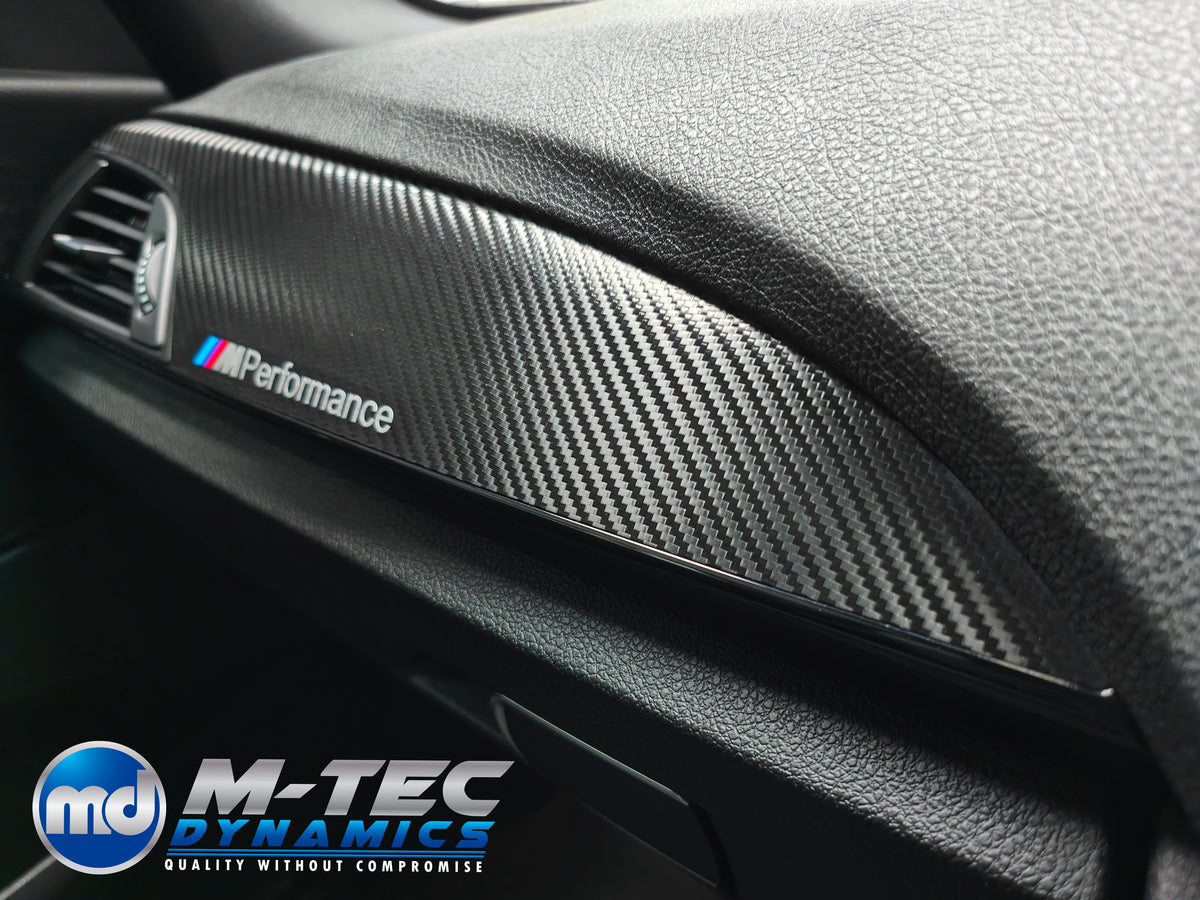 WRAPPING SERVICE - BMW F2X INTERIOR TRIM SET - TEXTURED CARBON / GLOSS BLACK ACCENT - F20 F21 F22 F23