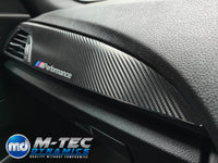 WRAPPING SERVICE - BMW F2X INTERIOR TRIM SET - TEXTURED CARBON / GLOSS BLACK ACCENT - F20 F21 F22 F23