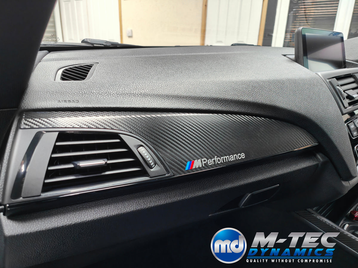 WRAPPING SERVICE - BMW F2X INTERIOR TRIM SET - TEXTURED CARBON / GLOSS BLACK ACCENT - F20 F21 F22 F23
