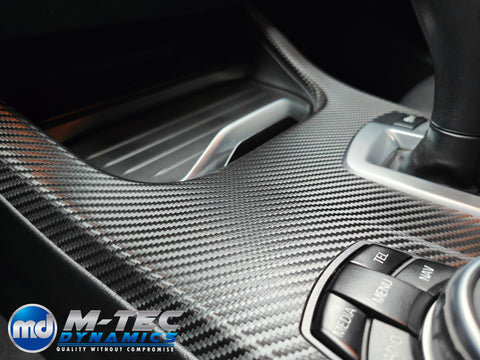 BMW X3 F25 / X4 F26 INTERIOR TRIM SET WRAPPING SERVICE - DEEP TEXTURED CARBON (MTD-TEX)