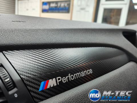 BMW X3 F25 / X4 F26 INTERIOR TRIM SET WRAPPING SERVICE - DEEP TEXTURED CARBON (MTD-TEX)