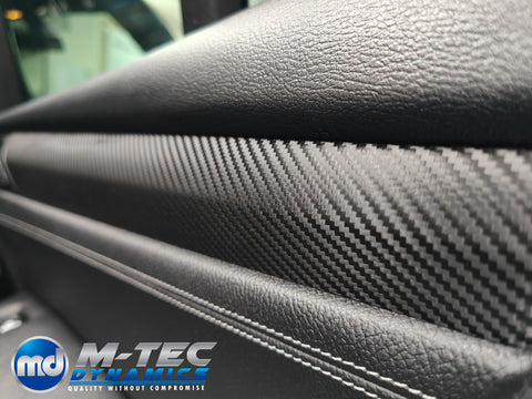 BMW X3 F25 / X4 F26 INTERIOR TRIM SET WRAPPING SERVICE - DEEP TEXTURED CARBON (MTD-TEX)