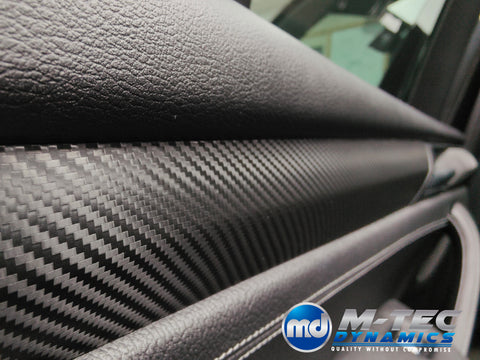 BMW X3 F25 / X4 F26 INTERIOR TRIM SET WRAPPING SERVICE - DEEP TEXTURED CARBON (MTD-TEX)