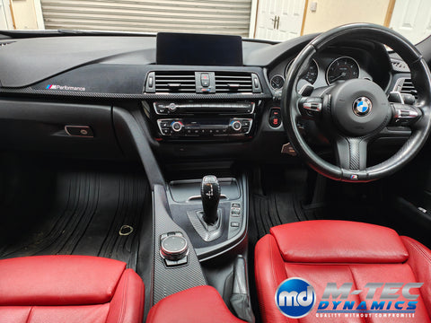 WRAPPING SERVICE - BMW F3X F8X PERFORMANCE STYLE INTERIOR TRIM SET - 4D CARBON