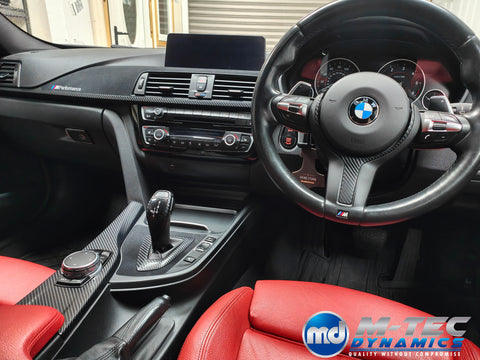 WRAPPING SERVICE - BMW F3X F8X PERFORMANCE STYLE INTERIOR TRIM SET - 4D CARBON