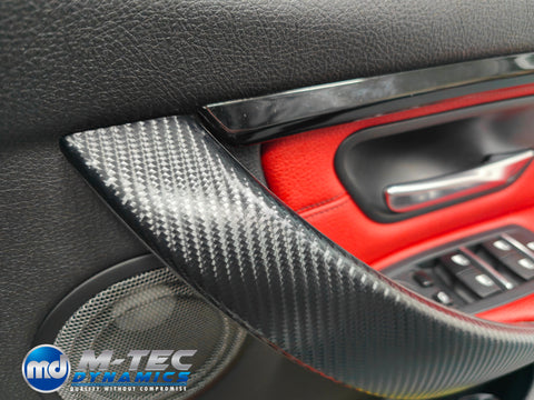 WRAPPING SERVICE - BMW F3X F8X PERFORMANCE STYLE INTERIOR TRIM SET - 4D CARBON