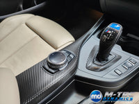 WRAPPING SERVICE - BMW F2X INTERIOR TRIM SET - TEXTURED CARBON / BLUE ACCENT - F20 F21 F22 F23