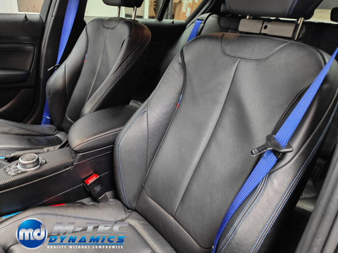 BMW F20 F21 F22 LCI-2 CUSTOM INTERIOR TRIM SET & SEAT BELT PACKAGE (BLUE)