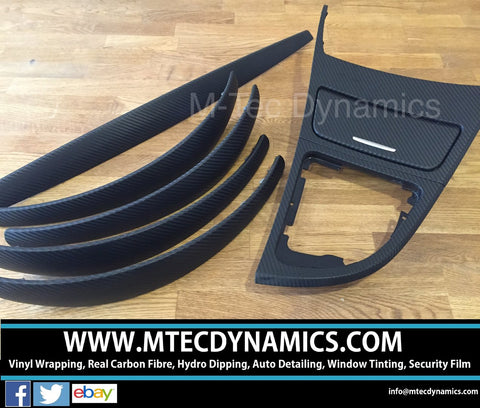 BMW E87 5DR HATCH 3D BLACK CARBON FIBRE TRIM SET