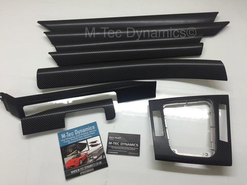 BMW E46 SALOON BLACK 4D CARBON INTERIOR TRIM SET