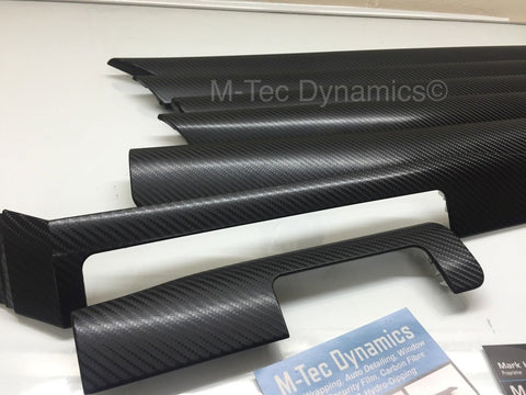 BMW E46 SALOON BLACK 4D CARBON INTERIOR TRIM SET