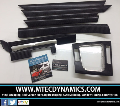 BMW E46 SALOON BLACK 4D CARBON INTERIOR TRIM SET